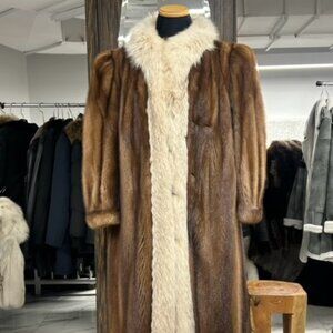 MINK with FOX Tuxedo Size medium - Now only $1995